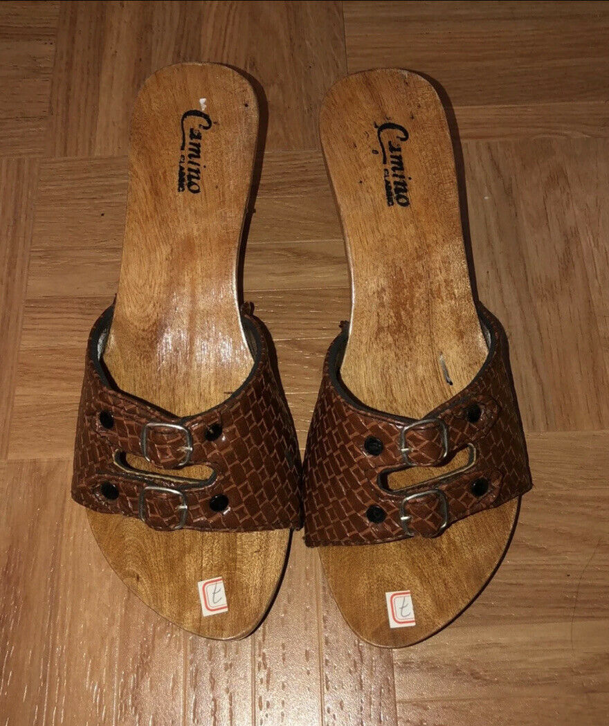 Traditional Filipino Bakya Wooden Sandals Clogs Slides Sandals & Flip