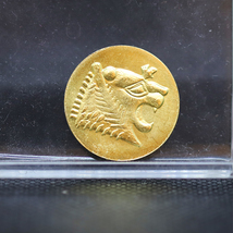 630-620 BC Gold Ancient Lydia Coin Kings of Lydia Lion Head - Gold Plate... - £14.81 GBP