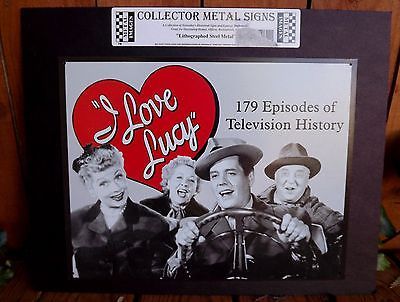 I love Lucy Tin sign 8x12 TV show funny vintage metal wall door plaque poster 
