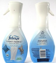 2 Febreze Light Fabric Refresher Quick Dry Mist Odor Eliminator Light Scent 15oz