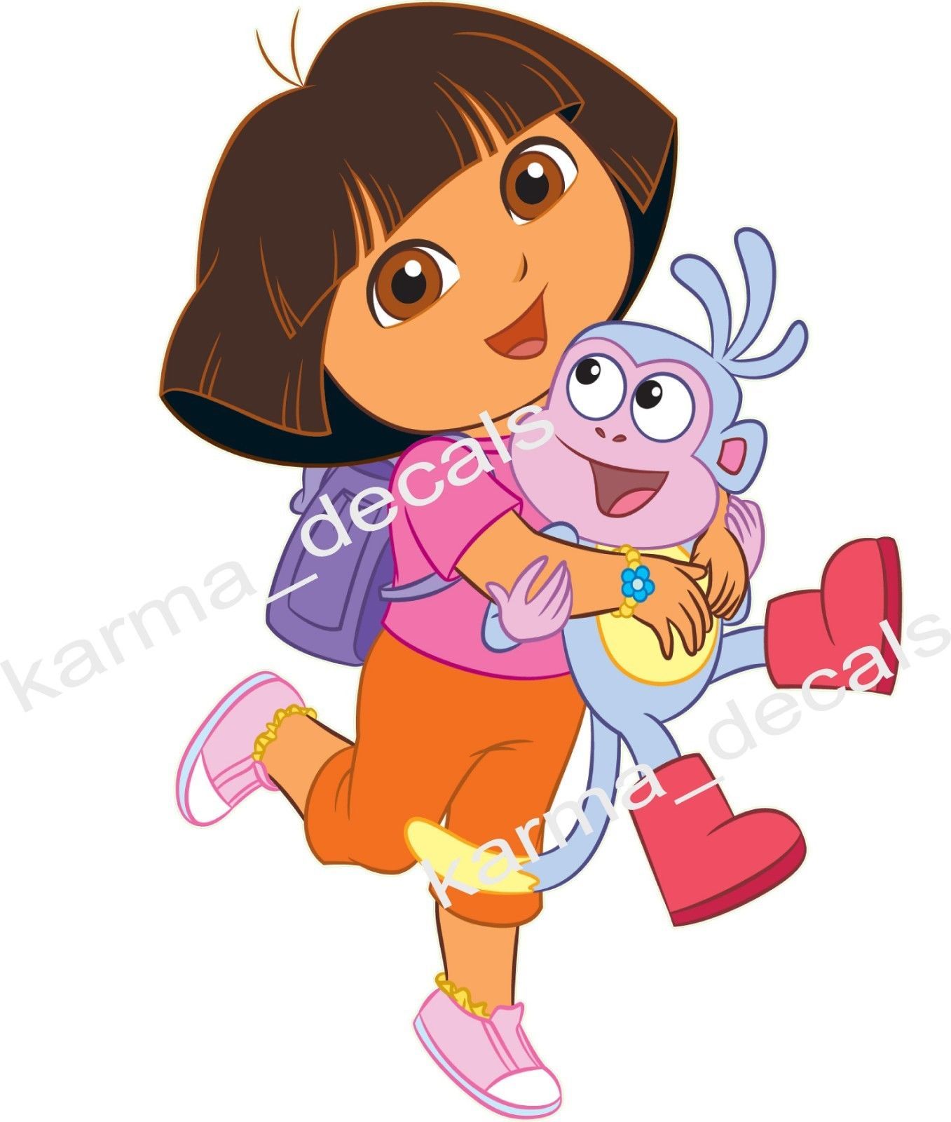 Dora the explorer Boots Window Decal WALL STICKER Home Decor Art Mural
