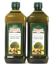 2 Bottles Bucca 25.4 Oz First Cold Pressed Extra Virgin Olive Oil BB 11/25/2023