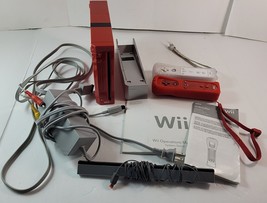 Nintendo Wii 25th Anniversary Red Mario System Console RVL-001 2 Wii Rem... - $89.09