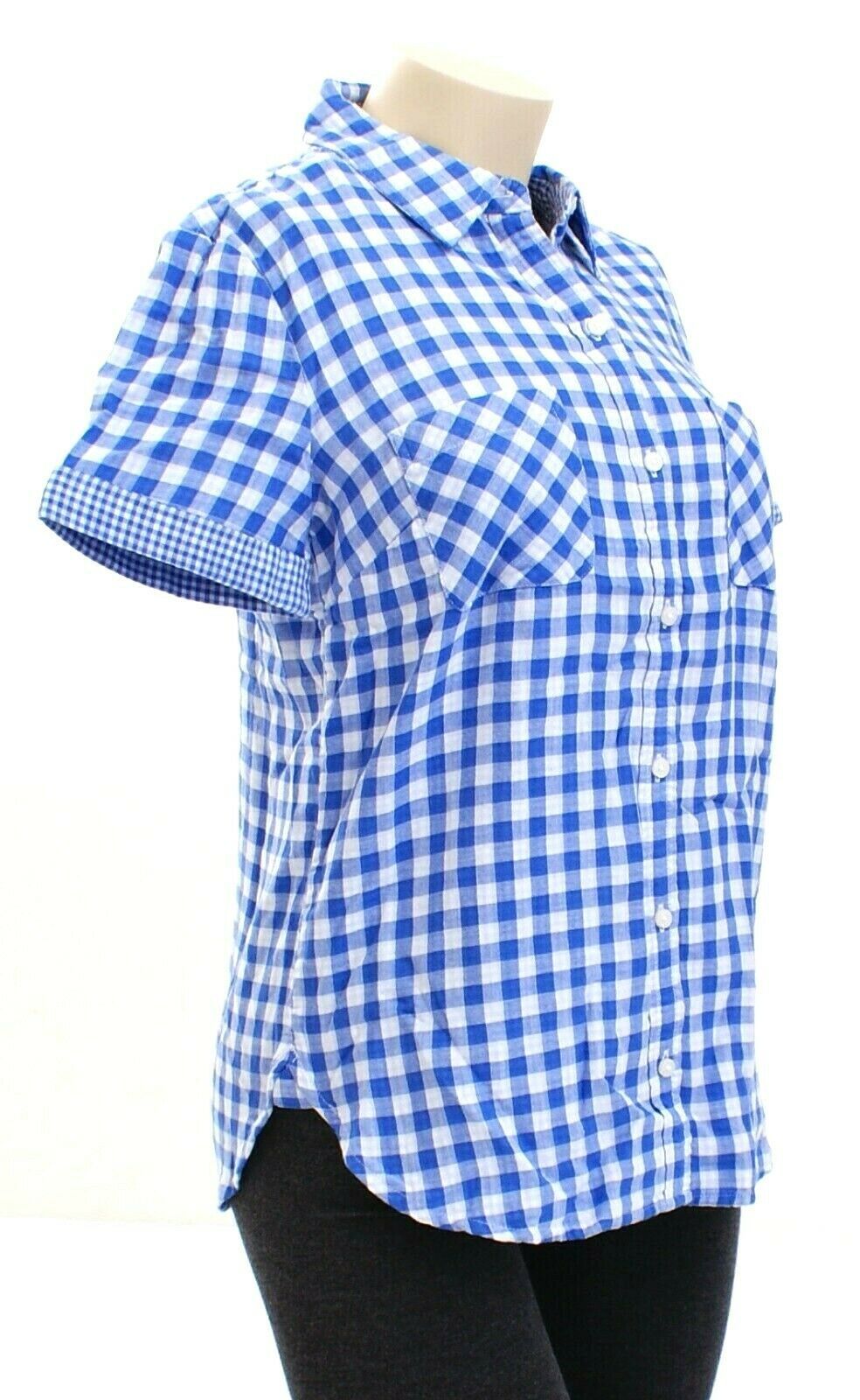 white and blue shirt women's