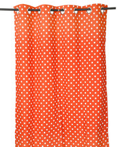 55 x 98 in. Grommet Curtain Polka Dots Coral - $21.35