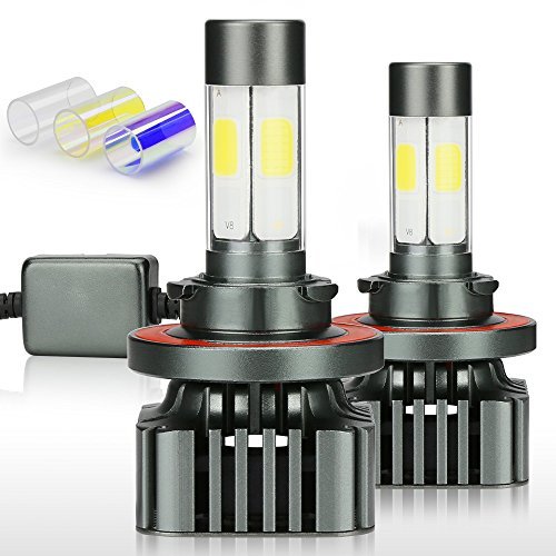 H13 9008 LED HeadLight Bulbs 12000LM Conversion Kit 100W High Low Beam ...