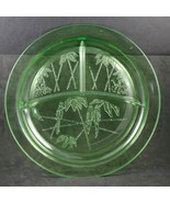Parrot, Green, 10.5 Inch, Grill Plate, made by Federal Glass Co. 1931-32 - $17.00