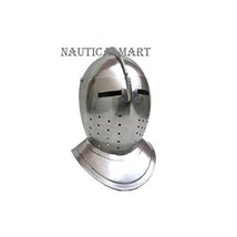 Nauticalmart European Bascinet Helmet - Metallic - One Size