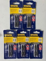 IRWIN 1882420 Double-Ended Screwdriver Power Bit #1 Square #2 Square 5-2pks. - $10.89