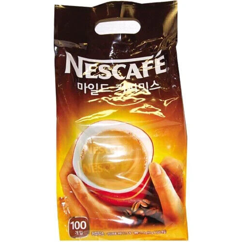Nescafe Instant Coffee Beverage Mild Coffee Mix 100 Pouches 2.42 LBS Instant Coffee