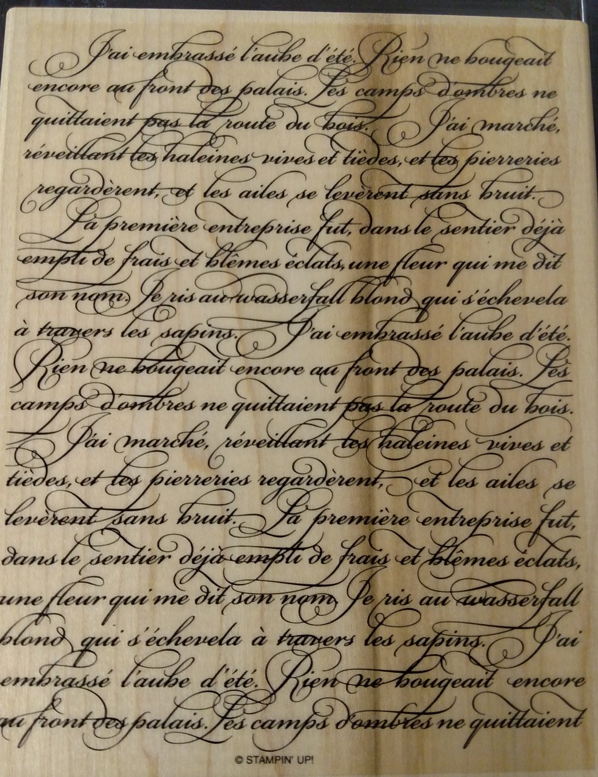 Stampin Up En Francais Stamp Stamps