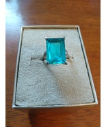 Vintage Blue Topaz Ring - $2.30