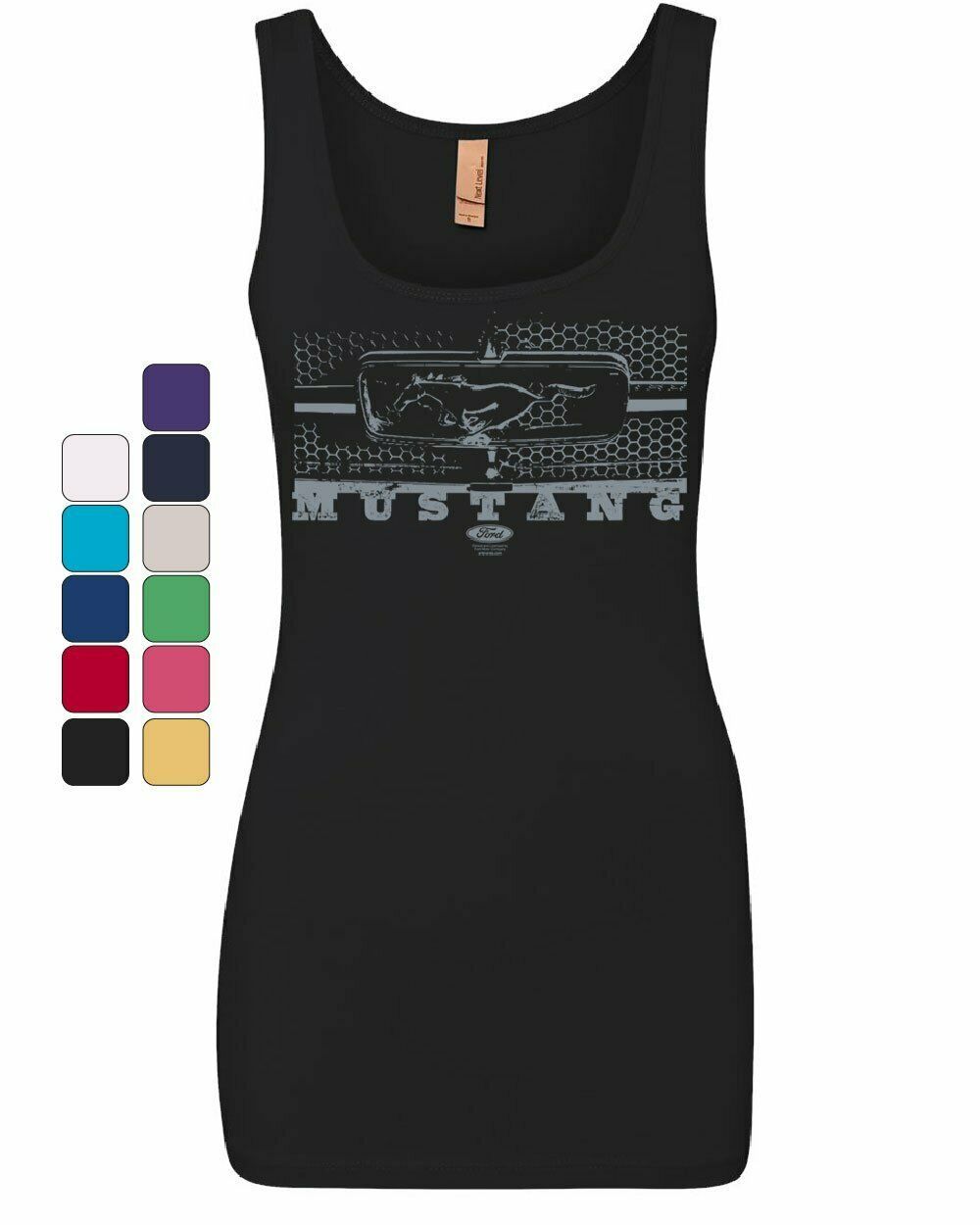 Ford Mustang Honeycomb Grille Women's Tank Top Legendary American Muscle Top