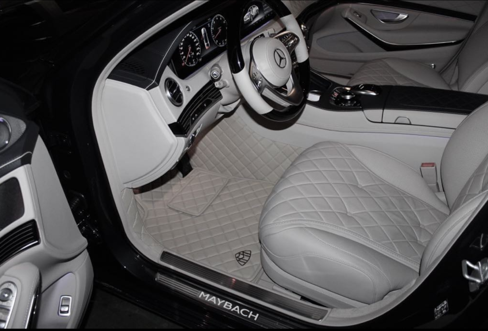 Mercedes Maybach S550 S600 W222 Diamond Stitch Floor Mats 2016 2017