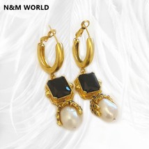 Fashion Jewelry & Accessories Baroque Style Brand Retro Pearl Tassel Pendant Ear - $53.72