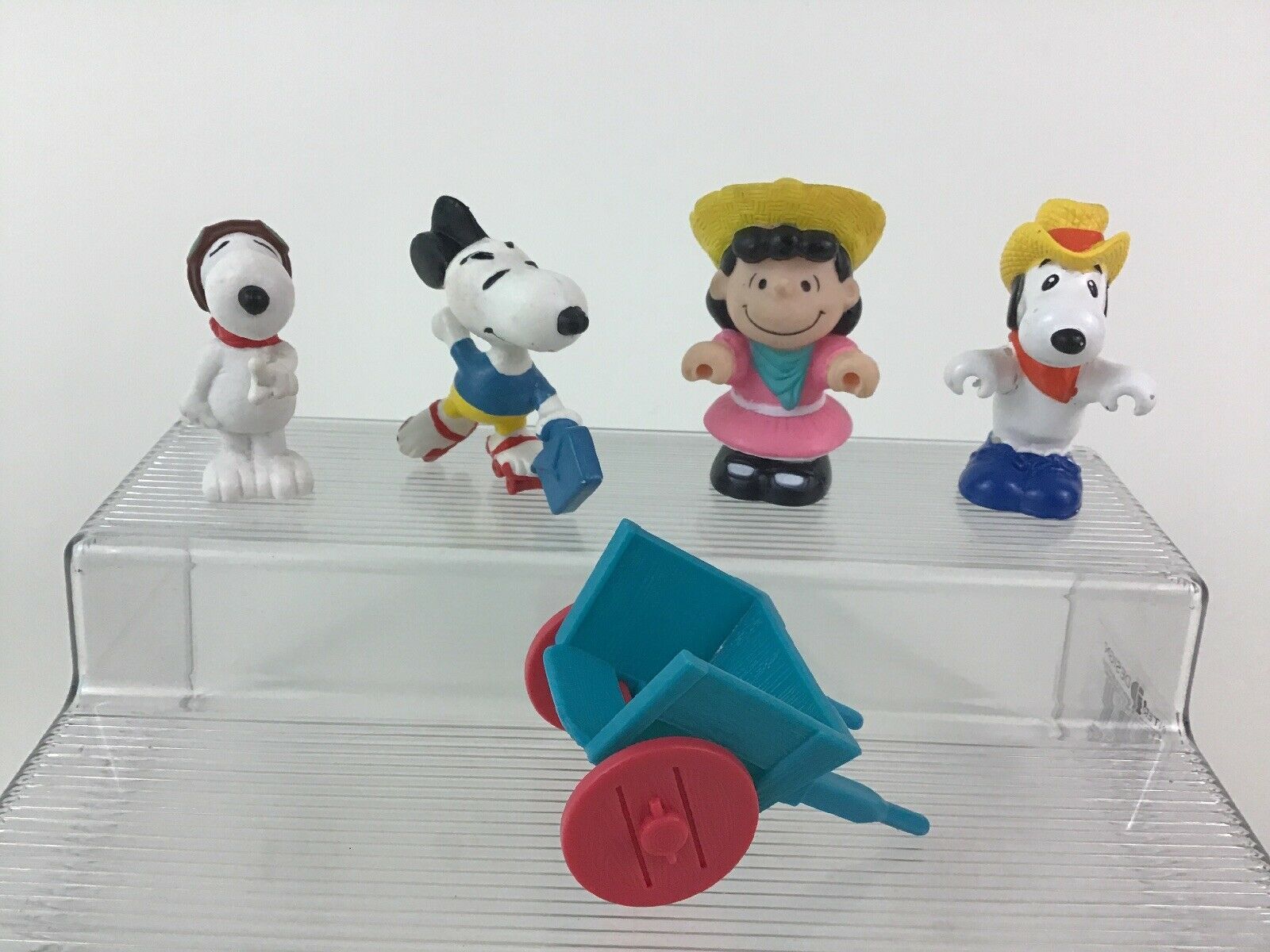 Peanuts Snoopy Lucy Toy Figures 5pc Lot United Feature McDonalds ...