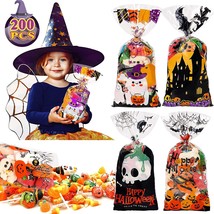 Halloween Treat Bags Cellophane Bag - 200 Pcs Candy Bags Goodie Bag Fo - $27.99
