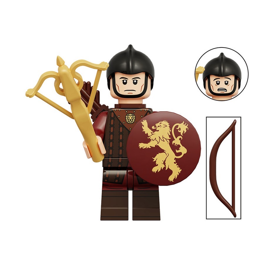10pcs Game of Thrones Lannister army Archers Minifigures Accessories
