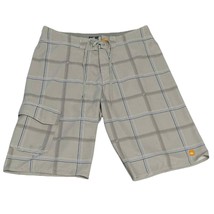 Quiksilver Gray Checkered Board Shorts Size: 32 - $25.00