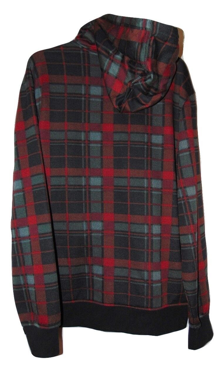 Tony Hawk Red Black Plaid Hooded Jacket Size Small Nwt Polyester ...