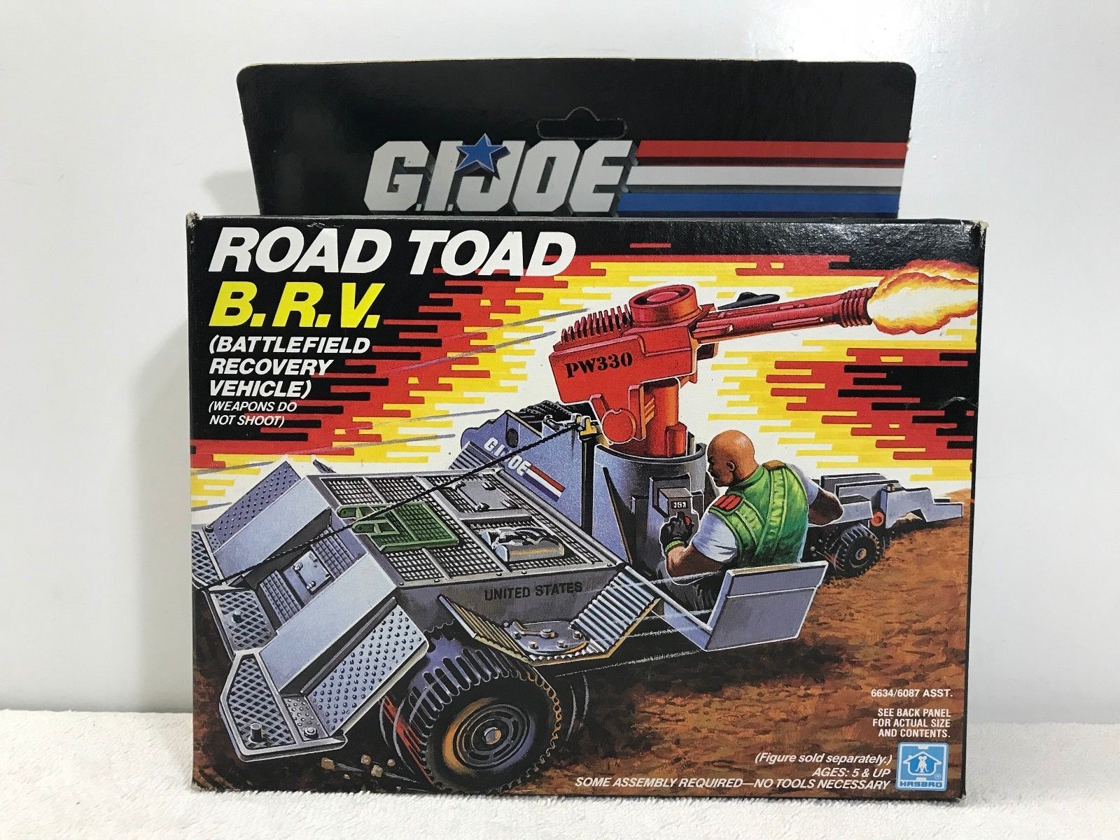 GI JOE Road Toad B.R.V. Battlefield Recovery Vehicle - Hasbro 1987 FS ...