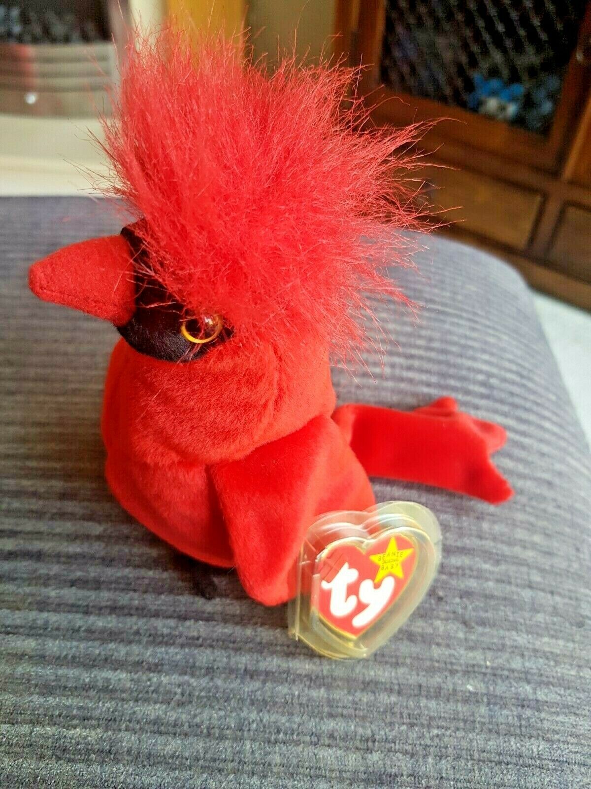 TY BEANIE BABY MAC THE RED CARDINAL MINT RETIRED wit TAG