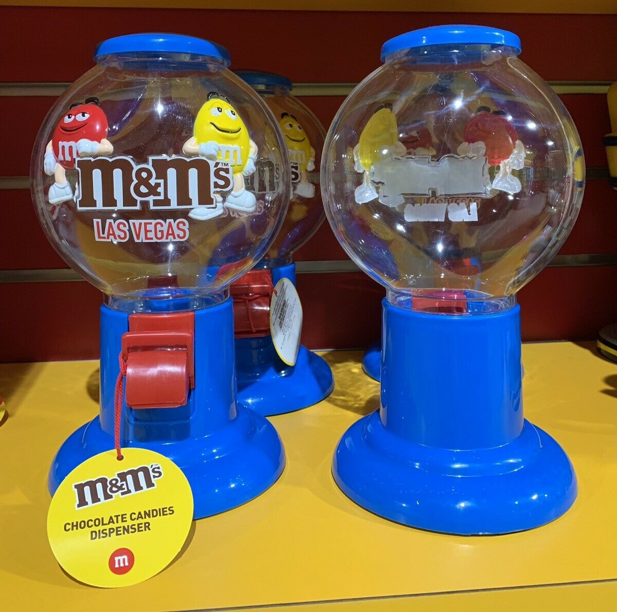 M&M World Las Vegas Candy Machine Dispenser Plastic New Makes Great