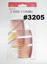 ANNIE 2 SIDE COMBS MEDIUM SIZE BROWN # 3205  SIZE:2.75&quot;x1.75&quot; - $1.38