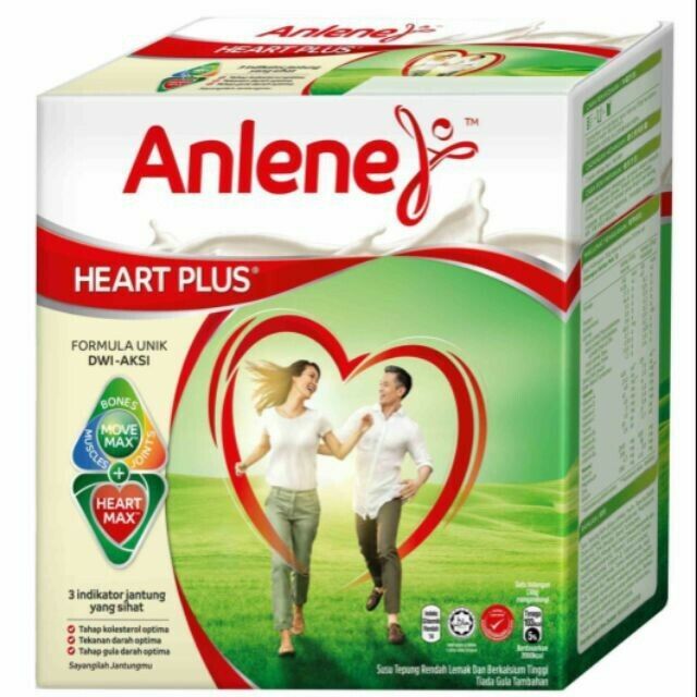 ANLENE HEART PLUS Instant Low Fat Milk Powder Adults Healthy Heart