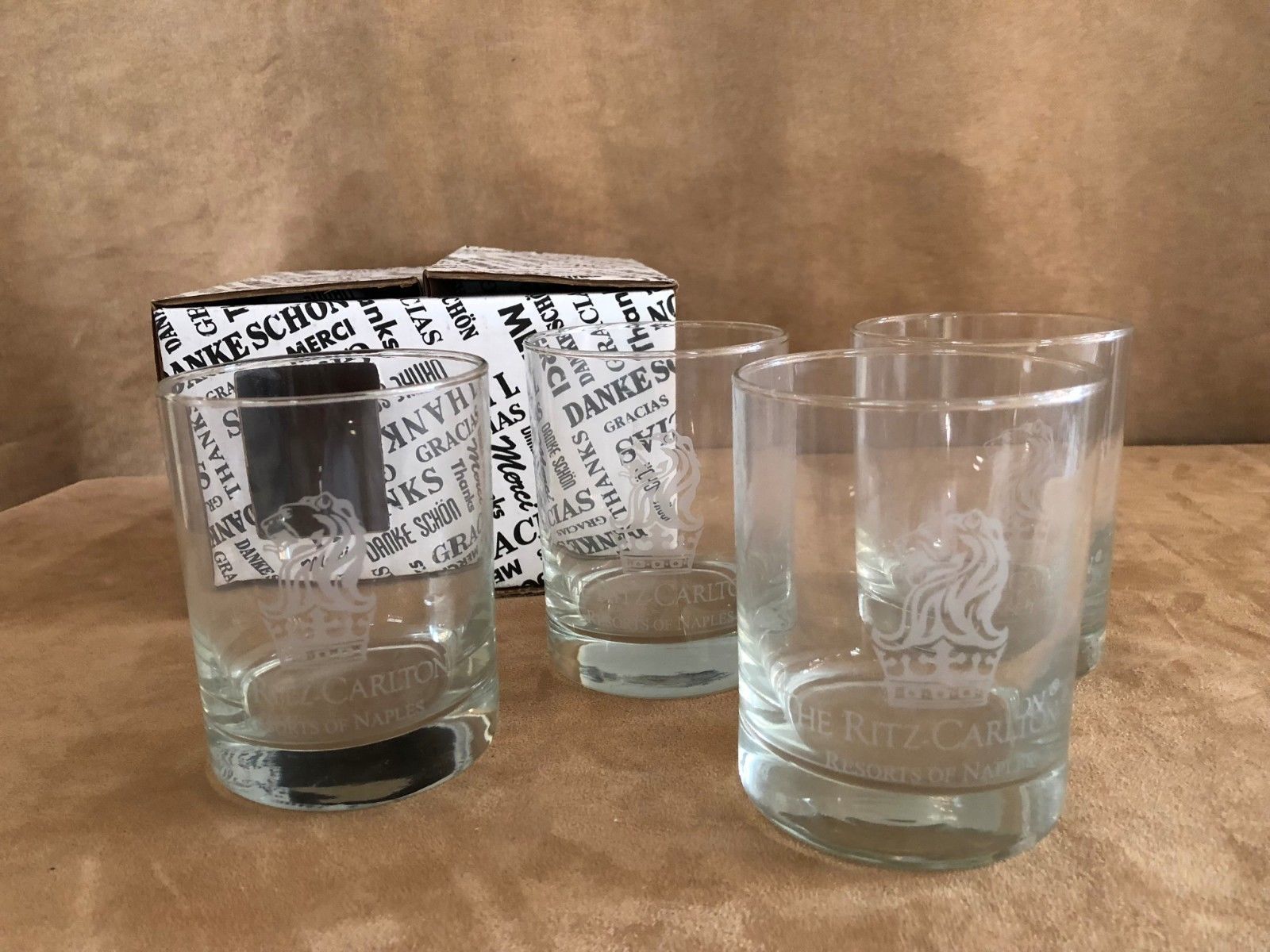 The Ritz Carlton Naples Glasses drinking Double Old Fashioned crystal