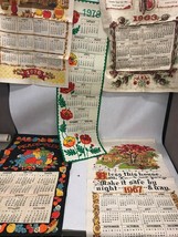 5 pc. Vintage cloth wall hanging calendar 1963,67,69,76,78...unused yearly - $41.57