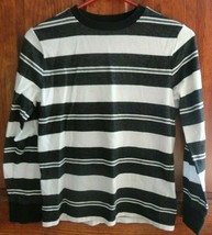 Youth Boys striped long sleeve shirt Hawk size M soft - $12.00