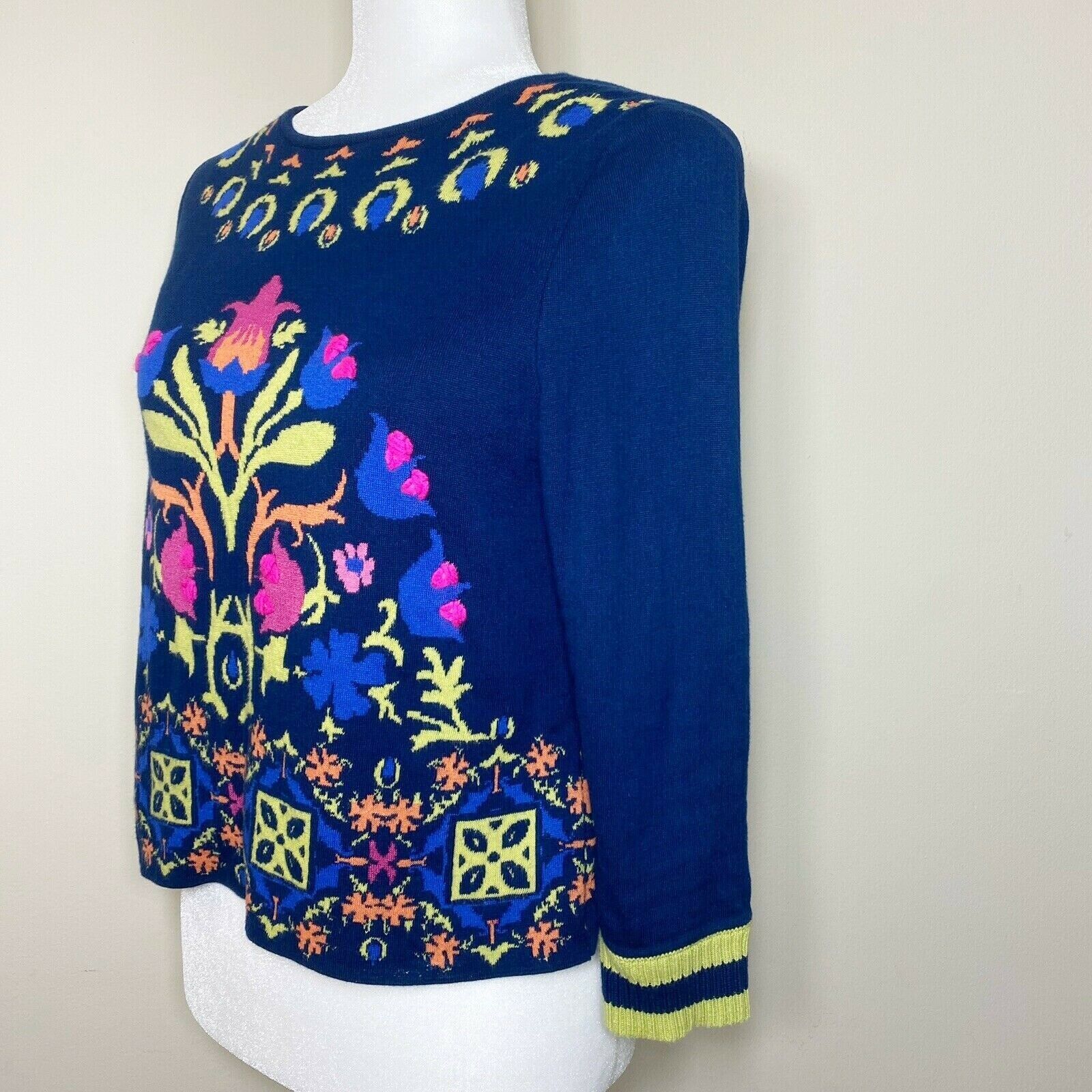 anthropologie floral sweater