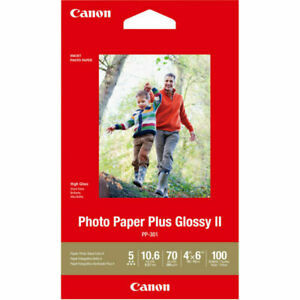 Primary image for Canon Plus Glossy II PP301 Inkjet Print Photo Paper 100 Sheets New Sealed