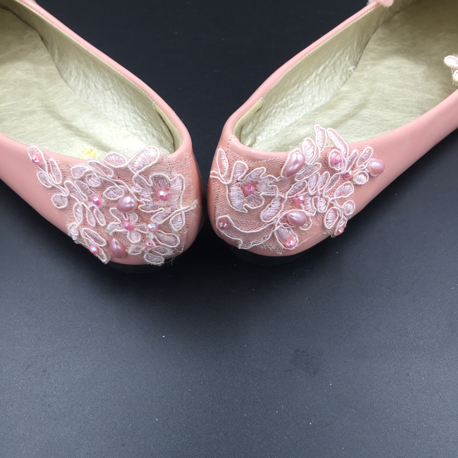blush pink prom shoes
