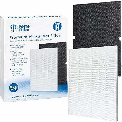 Fette Filter - Premium True HEPA Replacement Filter Compatible with