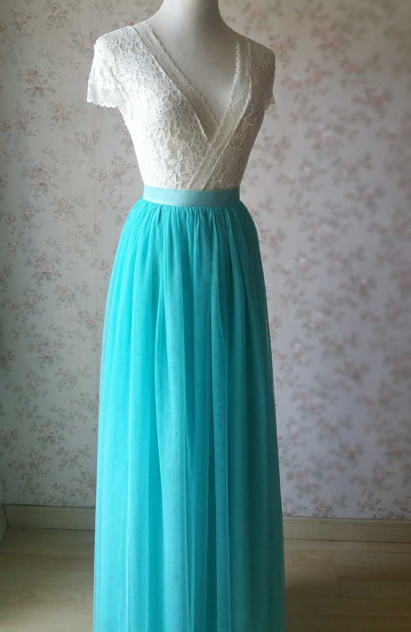 Maxi Full Tulle Skirts Wedding Separate Skirt Bridesmaid ...