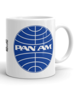 Legacy Airline PanAm Pan American Airways White Glossy Coffee Tea Mug - $16.82+