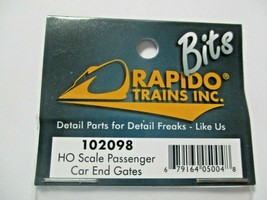 Rapido # 102098 Passenger Car Brass End Gates 4 pack HO Scale image 2