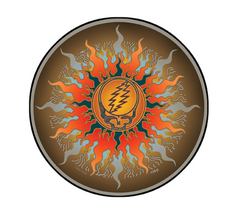 Grateful Dead SYF Sun  Outside Window Sticker Deadhead  Car Decal  Hippie  - $5.99