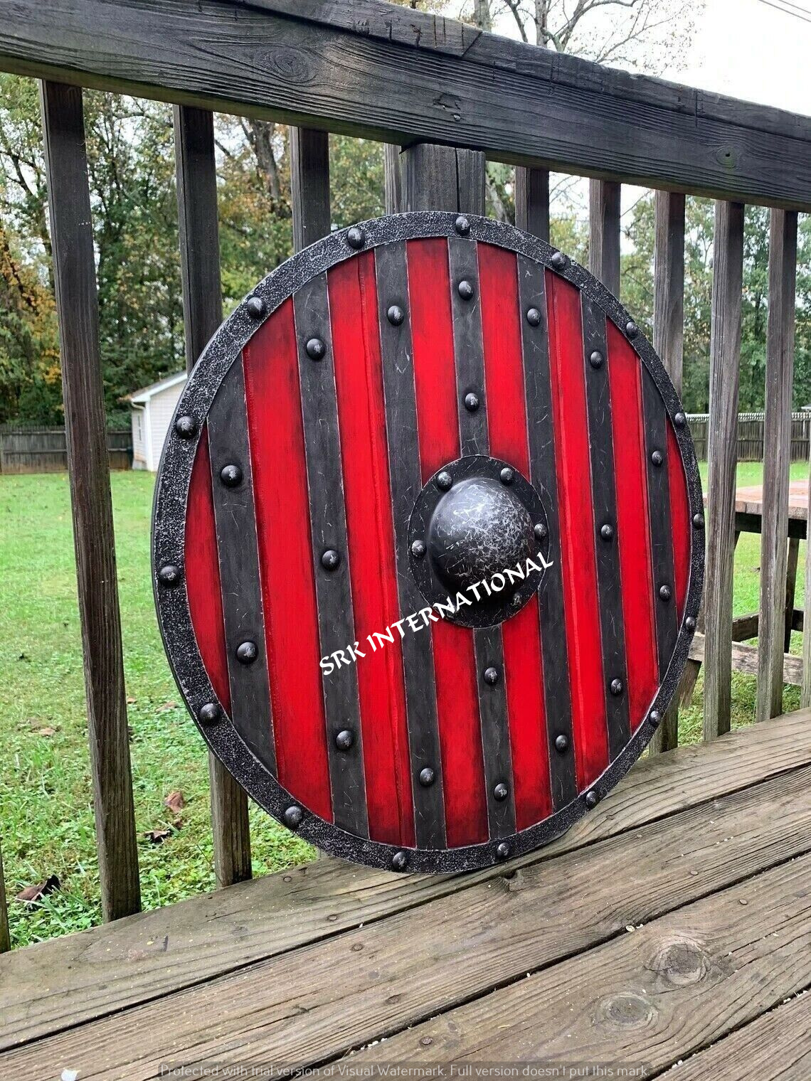 Medieval King Bjorn Ironsides Battleward Viking Shield Valhalla shield