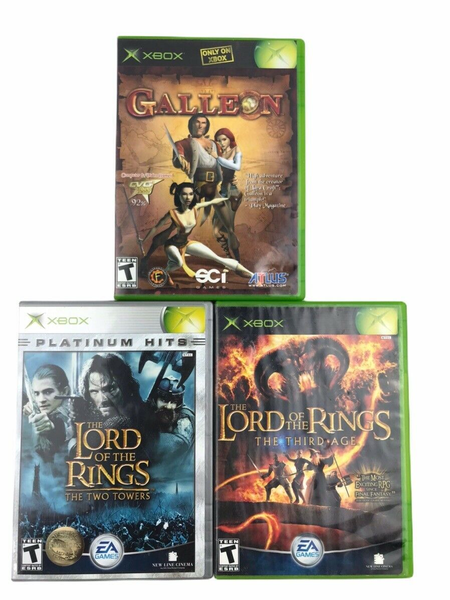 Lot Of 3 Assorted Rpg Games For Origional XBOX Untested Video Games