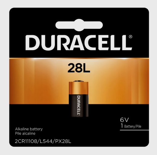 NEW! DURACELL 6 volt Lithium Photo Camera Battery 28L, 2CR11108, L544, PX28L