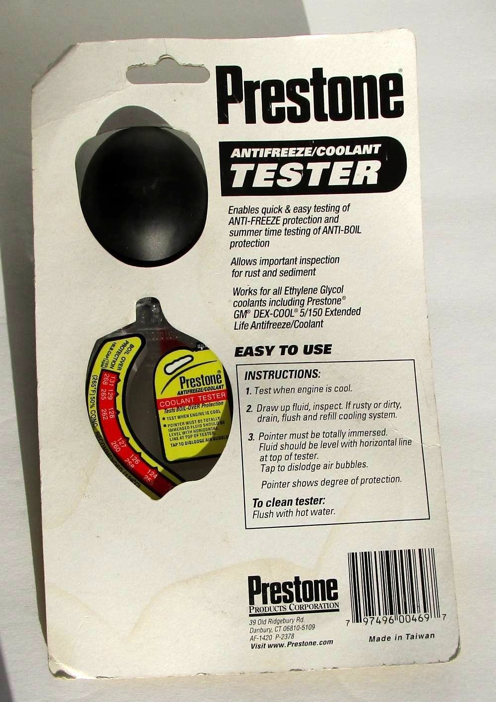 Prestone Antifreeze/Coolant TESTER BRAND NEW Free Shipping!!