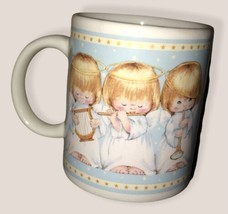 3 Angels Playing Instruments Ceramic Coffee mug Tea Cup Hallmark Houston Hrvest - $12.62