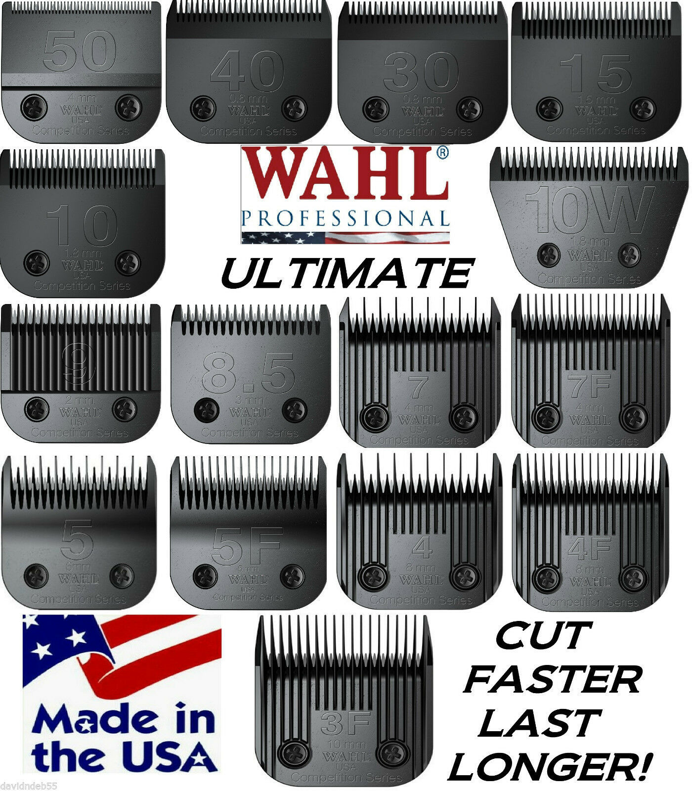 Wahl Ultimate Competition Pet Grooming Blade*Fit Oster A5 A6,Most Andis