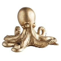 Gold Octopus BMR176 Figurine 47th &amp; Main Coastal Tabletop Décor 5.7&quot; H R... - $29.70