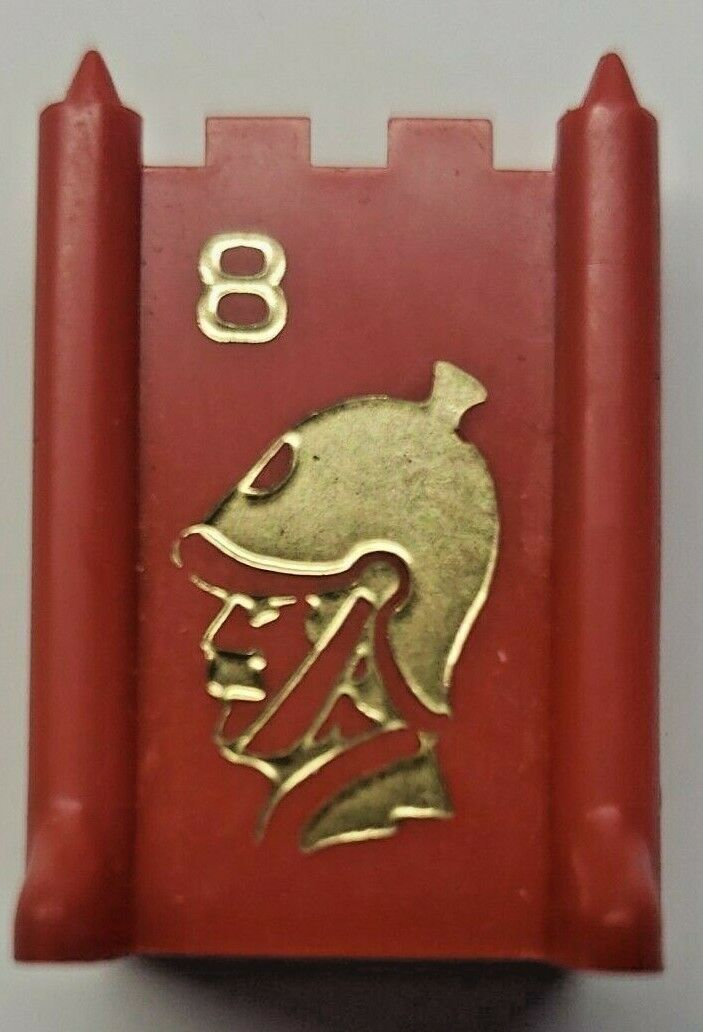 Stratego Replacement Piece Red Colonel number 8 