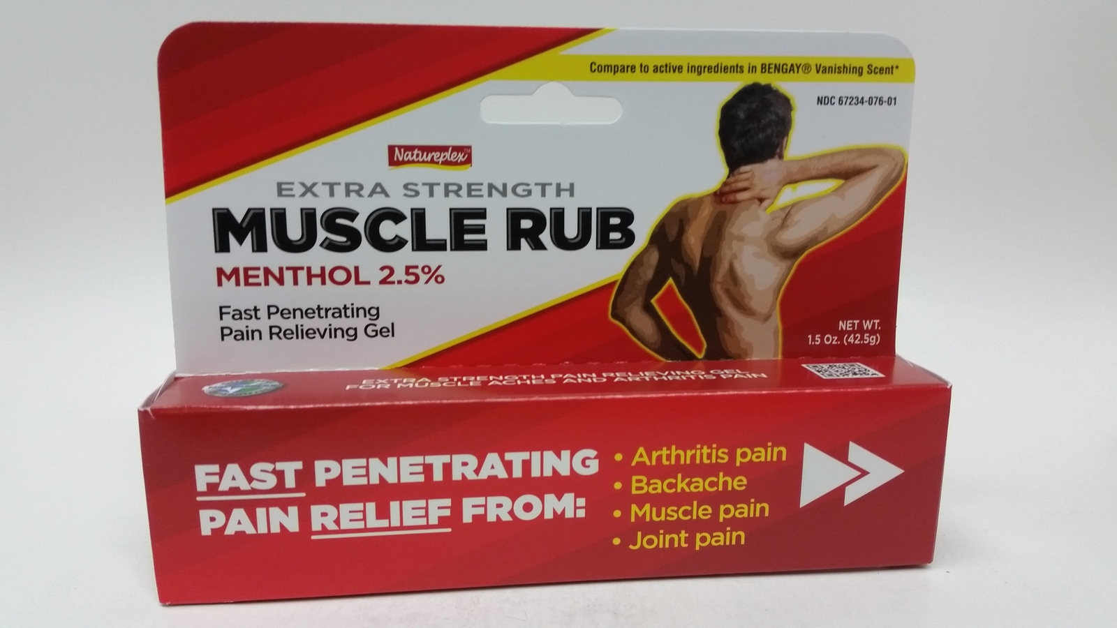 6 Tubes x Extra Strength Natureplex Muscle Rub Pain Relieving Gel 1.5