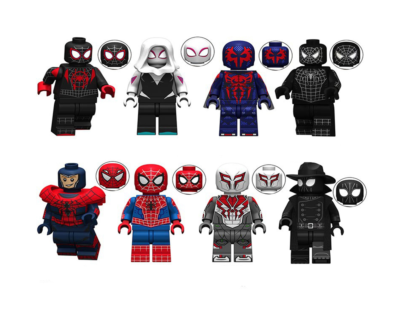 8pcs/set No Way Home Spider Man Collection Minifigure Blocks for boys and girls